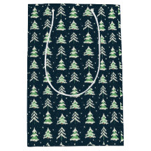 Árboles eververdes de nieve de invierno