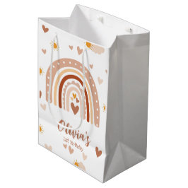 Bolsa De Regalo Mediana Arc en ciel Boheme - 1 an Anniversaire Fille