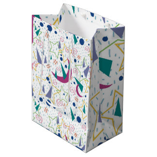 Bolsa De Regalo Mediana Arcade Galaxia de los 90 - Blanco