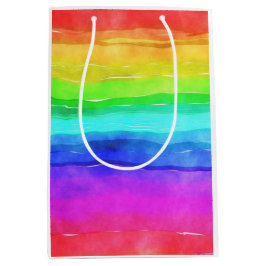 Bolsa De Regalo Mediana Arcoiris pintado