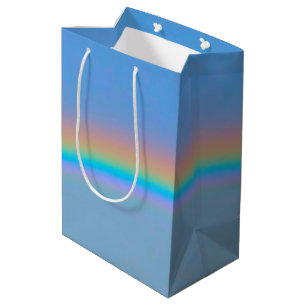 Bolsa De Regalo Mediana Arcoiris real natural personalizado