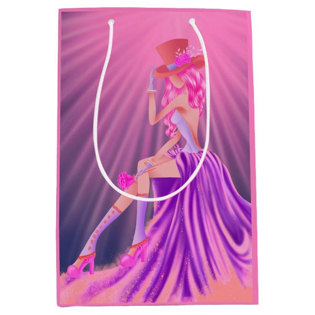 Bolsa De Regalo Mediana "Armonía en la Stardust" una glamorosa reina del S (Anverso)