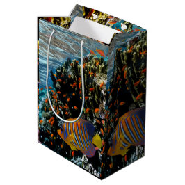 Bolsa De Regalo Mediana Arrecife de coral con coral de fuego y peces exóti