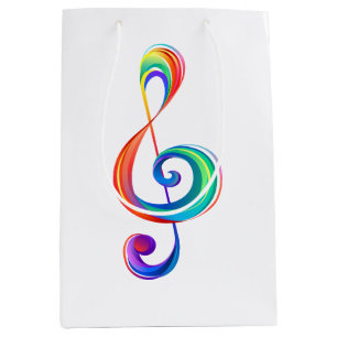 Bolsa De Regalo Mediana Arroyo arcoiris estratificado