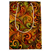 Art Nouveau floral design 