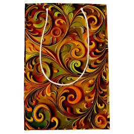 Bolsa De Regalo Mediana Art Nouveau floral design 