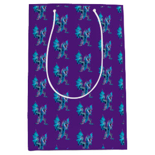 Bolsa De Regalo Mediana Arte de fantasía de dragón respirando fuego místic