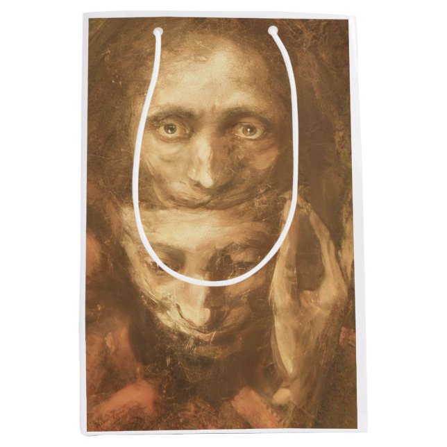 Bolsa De Regalo Mediana Arte de Halloween con bolsitas de regalo (Anverso)