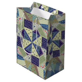 Bolsa De Regalo Mediana Arte Folclórico Polaco-Cobertor de Parche-Aspecto