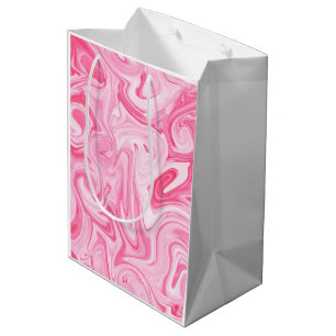Bolsa De Regalo Mediana Arte moderno y divertido con remolino de pintura r