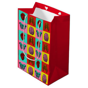 Bolsa De Regalo Mediana Arte pop humano de la anatomía