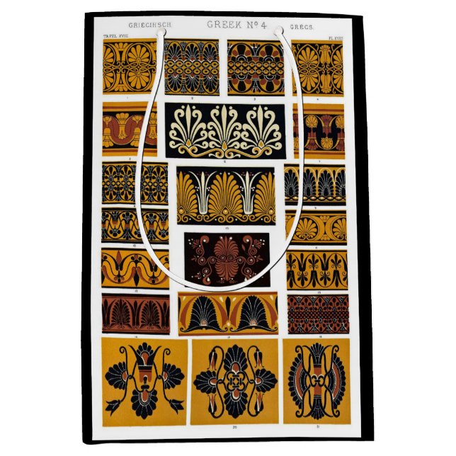 Bolsa De Regalo Mediana Arte textil griego (Anverso)