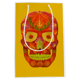 Bolsa De Regalo Mediana Aspen Leaf Skull 16