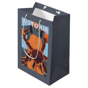Bolsa De Regalo Mediana Astoria, cangrejo de OregonKing