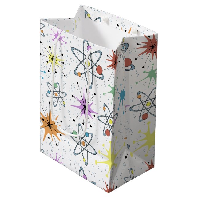 Bolsa De Regalo Mediana Atómico retro (Angulo Anverso)