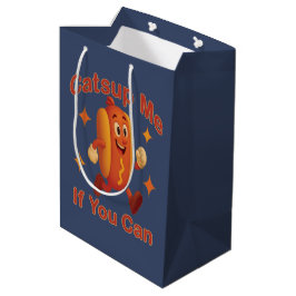 Bolsa De Regalo Mediana Atrápenme Si Puedes Comer Perro Caliente - Ketchup