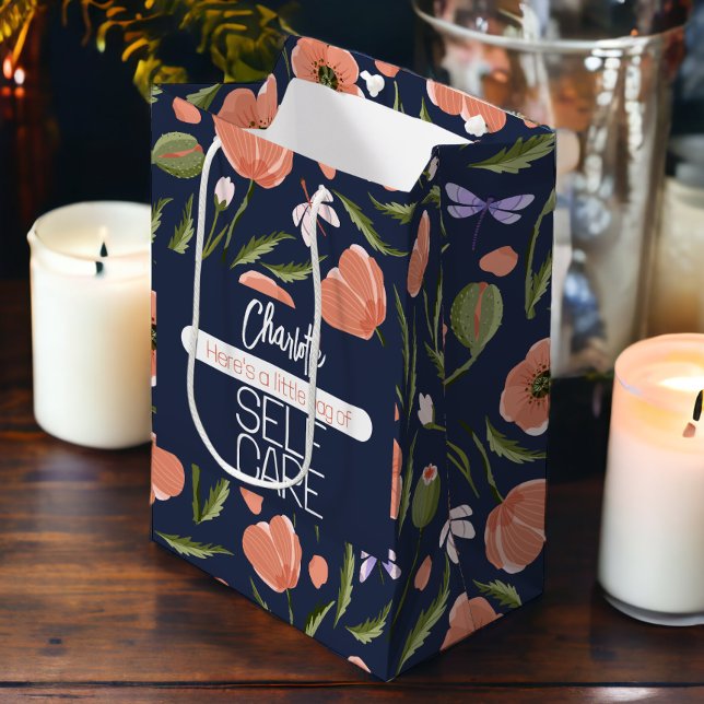 Bolsa De Regalo Mediana Autocuidado personalizado (Personalized Self Care Medium Gift Bag from Ricaso. Add pampering content for friends or family)
