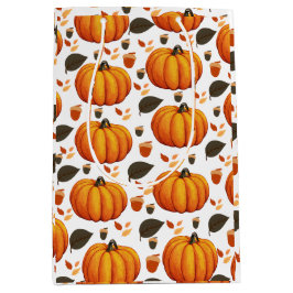 Bolsa De Regalo Mediana Autumn Pumpkins