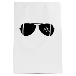 Bolsa De Regalo Mediana Aviador Gafas de sol Piloto INICIALES Aviones Vola