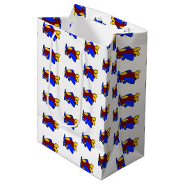 Bolsa De Regalo Mediana Avión Cute Colorful Personalizado Kids Plane