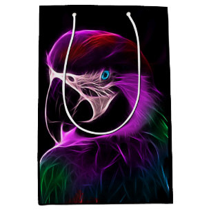 Bolsa De Regalo Mediana Awesome Plum Glow Parrot