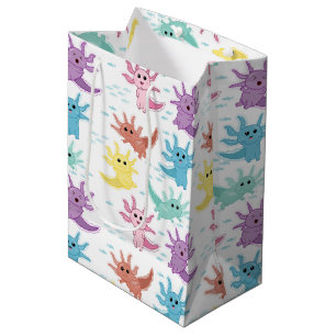 Bolsa De Regalo Mediana Axolotl Niños Cute Patrón Salamander
