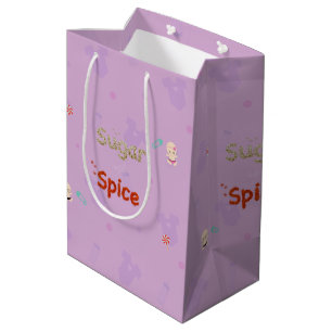 Bolsa De Regalo Mediana Azúcar y spice Baby Girl Shower