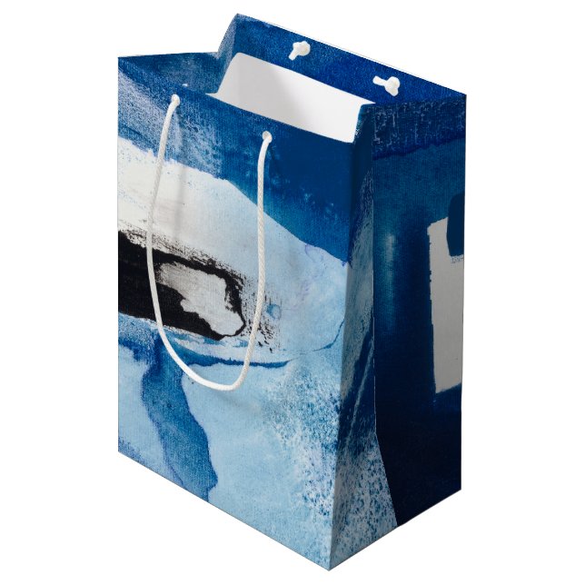 Bolsa De Regalo Mediana Azul Amore II (Angulo Anverso)