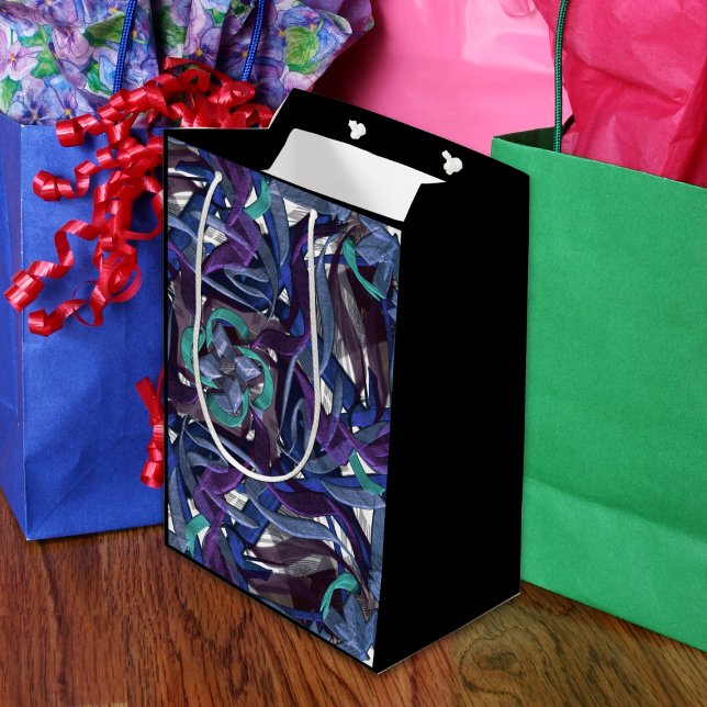 Bolsa De Regalo Mediana Azul y Turquesa (Subido por el creador)