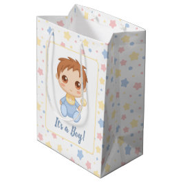 Bolsa De Regalo Mediana Baby Boy Blue Jumpsuit