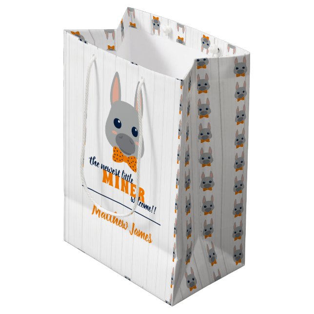Bolsa De Regalo Mediana Baby Boy Naranja Donkey (Angulo Anverso)