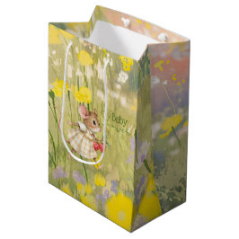 Bolsa De Regalo Mediana Baby Girl Woodland Animal Shower