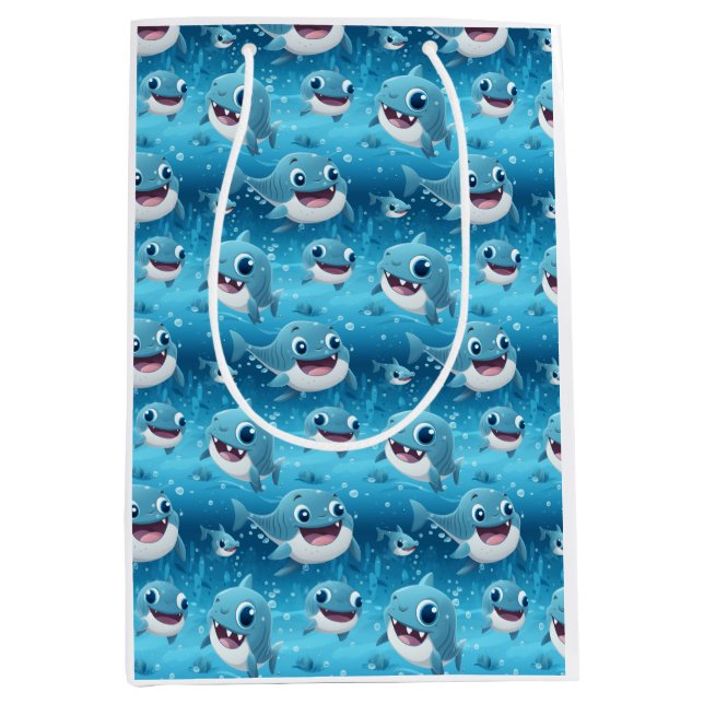 Bolsa De Regalo Mediana Baby Shark Fun (Anverso)