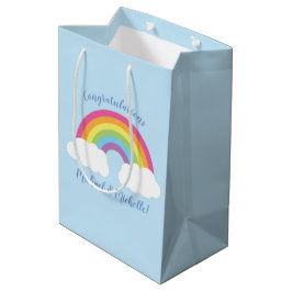 Bolsa De Regalo Mediana Baby Shower arcoiris