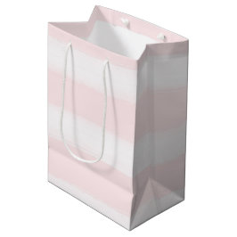Bolsa De Regalo Mediana Baby Shower color de agua de las franjas blancas r