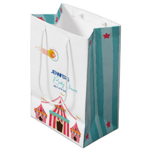 Bolsa De Regalo Mediana Baby Shower con temas de circo