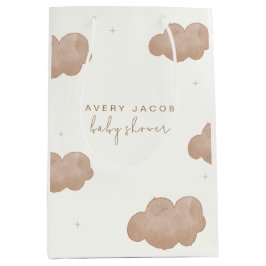 Bolsa De Regalo Mediana Baby Shower de las nubes nubes neutras de género