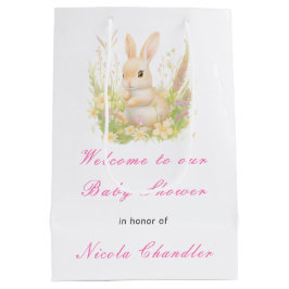 Bolsa De Regalo Mediana Baby Shower de Spring Rabbit