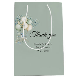 Bolsa De Regalo Mediana Baby Shower Eucalyptus Favor