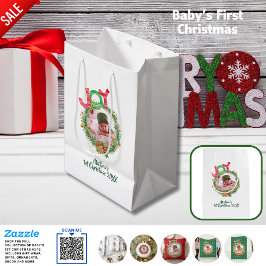 Bolsa De Regalo Mediana Babys 1Navidades FOTO Regalo Bolsa Keepsake
