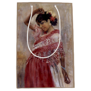 Bolsa De Regalo Mediana Bailando gitana romaní (por Albert Edelfelt)
