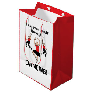 Bolsa De Regalo Mediana Bailando me expreso a través del baile