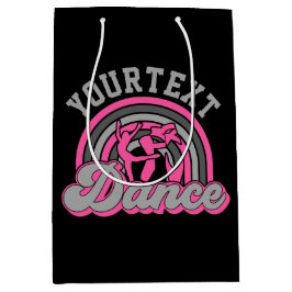 Bolsa De Regalo Mediana Bailarín de ballet AGREGAR TEXTO Grabador de baile