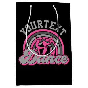 Bolsa De Regalo Mediana Bailarín de ballet AGREGAR TEXTO Grabador de baile