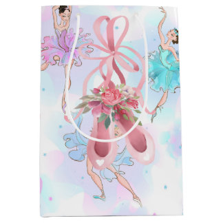 Bolsa De Regalo Mediana Bailarinas de ballet pastel