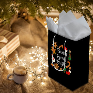 Bolsa De Regalo Mediana Baking Spirit Bright Gingerbread Navidades Cookie