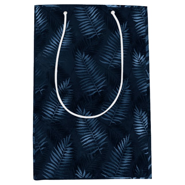 Bolsa De Regalo Mediana Baldosas De Oro Con Esmeraldas (Anverso)