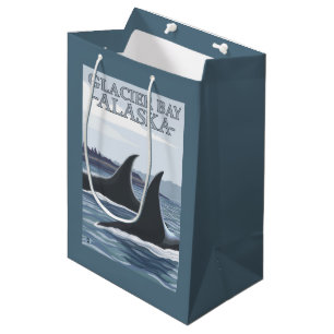 Bolsa De Regalo Mediana Ballenas #1 - Glacier Bay, Alaska de la orca