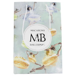 Bolsa De Regalo Mediana Ballerinas artísticas y acuarelas Pastel