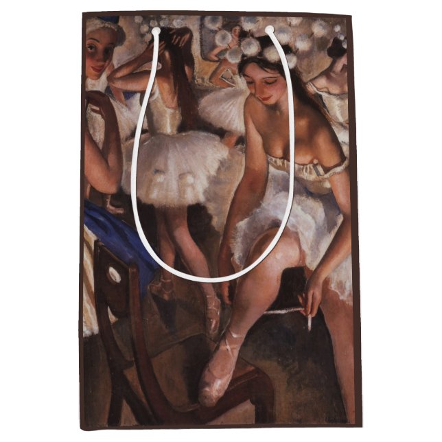 Bolsa De Regalo Mediana Ballerinas en el Vestido (por Serebriakova) (Anverso)
